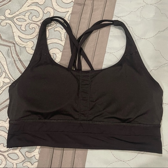 Lululemon Energy Bra Longline Black Size 8 - Picture 4 of 6